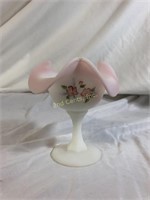 Fenton Glassware Hand Painted By S Jackson