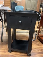 Small Black Wooden end Table