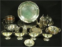 22 PIECE MIXED SILVER PLATED LOT