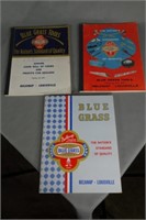 Three (3) Blue Grass paperback catalogs