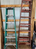 Keller Fiberglass Ladder, Wooden Ladder