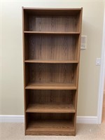 Wood 5 Shelf Bookcase/Shelving Unit #1