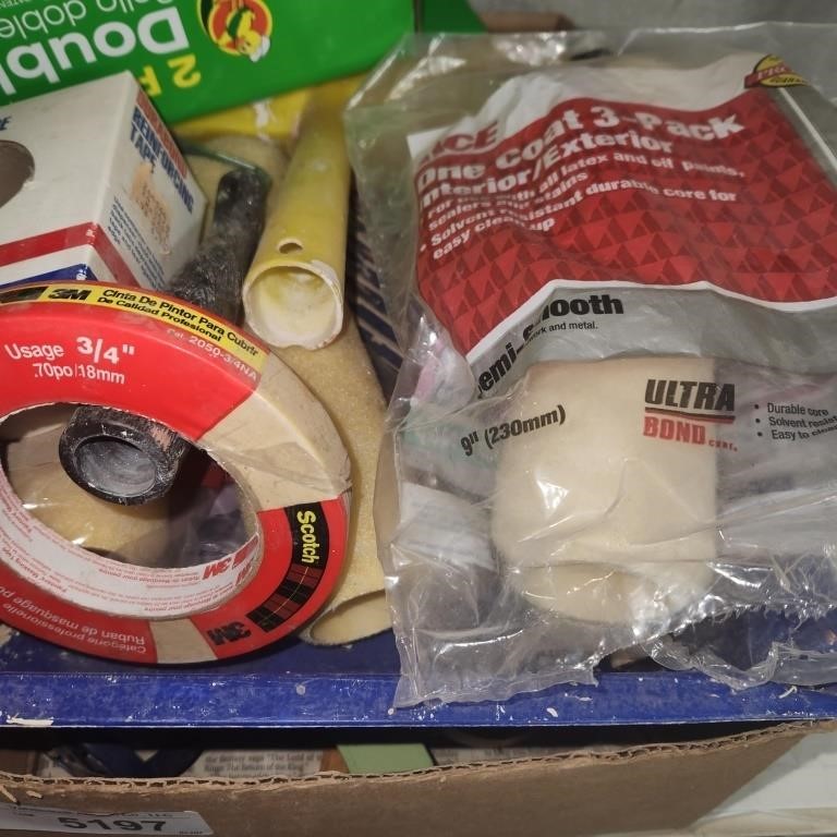 Paint Supplies, Reinforcing Tape & more