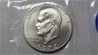 1972 S Silver Eisenhower Dollar Gem BU