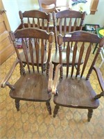 4 Wood Dining Room Chairs