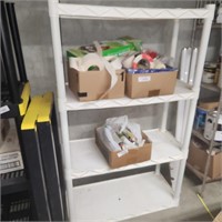 White Plastic Shelving Unit - 4 Shelves