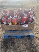 Crate of Fire Extinguishers