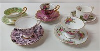 ASSORTED CUPS & SAUCERS