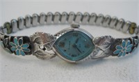 NA Turquoise & SS Watch Band - Tested