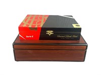 (2) Wood Cigar Boxes (Humidor)
