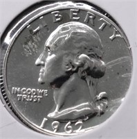 1962 WASHINGTON QUARTER PROOF