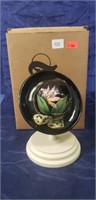 (1) Fenton Black Hat w/ Stand & Box