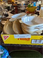 box of corningware covered dishes
