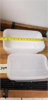 New lot of 7 plastic storage bins