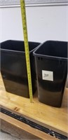 Lot of 2 - 13 gal trash cans Brand New