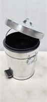 NEW SMALL STAINLESS STEEL TRASHCAN-11X8