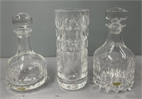 Kosta Boda Art Glass Decanters & Vase