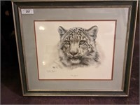 LEOPARD PRINT, SIGNED 27 X 23