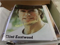 binder w/ celebrity pictures-Clint Eastwood, Tammy