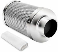 IPOWER 4 INCH AIR CARBON FILTER 12" LENGTH