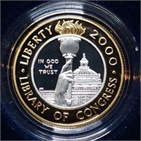 2000 Library of Congress $10 Gold & Platinum Proof