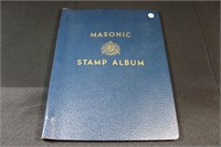 Masonic Stamp Album - Stome Stamps Icluded