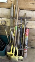 Burlap Wrap and Yard Tools