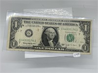 Rare 1963B Joseph Barr Note $1