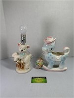Porcelain Lamp & More