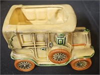 vintage old car planter ceramic