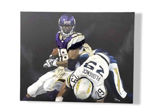 3-D T. Hayes 2008 Canvas of Adrian Peterson
