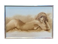 MAHER MARCOS Nude Of Woman Oil on Canvas