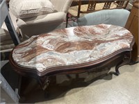 Marble top coffee table