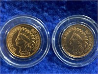 1904 & 1908 Indian Head Cents