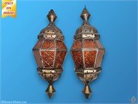 Pair of Exotic Hanging Lamps