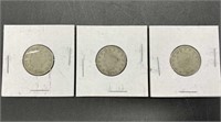 Antique V Nickel Coins 1906, 1905, 1904