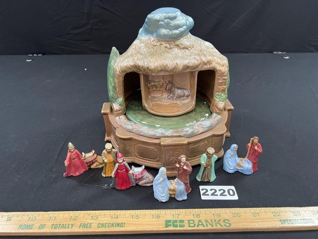 Vintage Ceramic Nativity Set