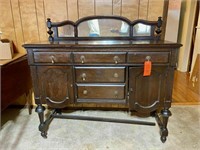 Antique Buffett with Mirror