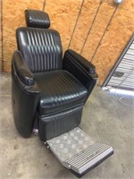 Black Leather Barber Chair
