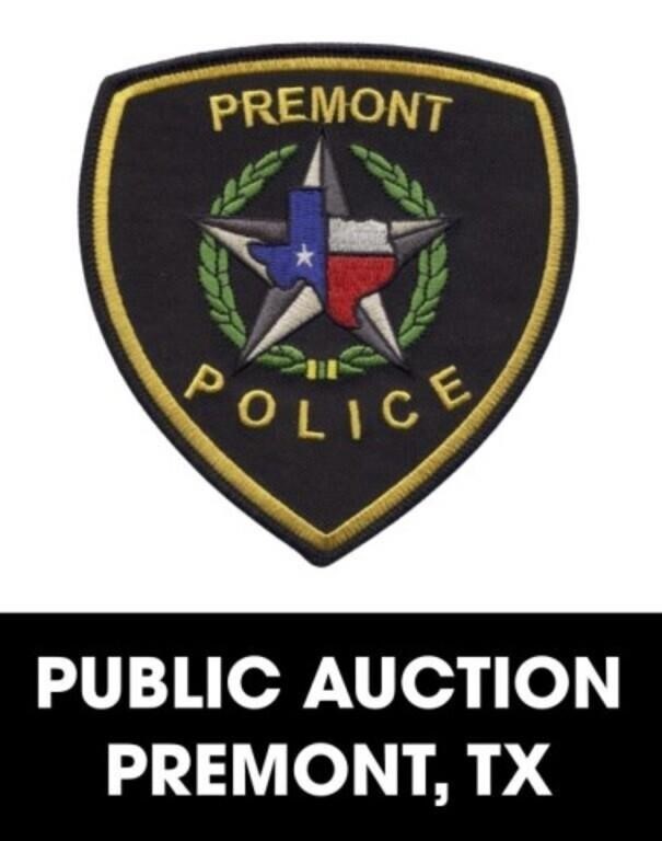 Premont Police Department online auction 6/11/2024