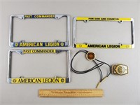 Vintage American Legion License Plate Frames +