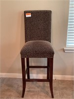 Animal print bar stool