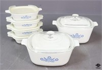 Corning "Blue Cornflower" Bakeware / 6 pc