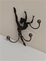 METAL BALLERINA HANGER 9" X 8" X 15"