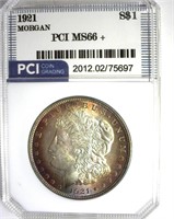 1921 Morgan MS66+ LISTS $2250
