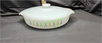 Vintage Fire King Oven Ware “Atomic Star “