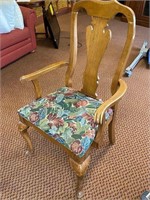 Solid wood dining chairs 3 x bid