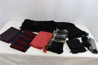 Assortment of Vintage Wool Scarves & Belt