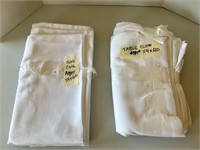 2 white table cloths unused  54x120