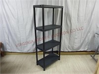 4 Tier Plastic Free Standing Shelving Unit